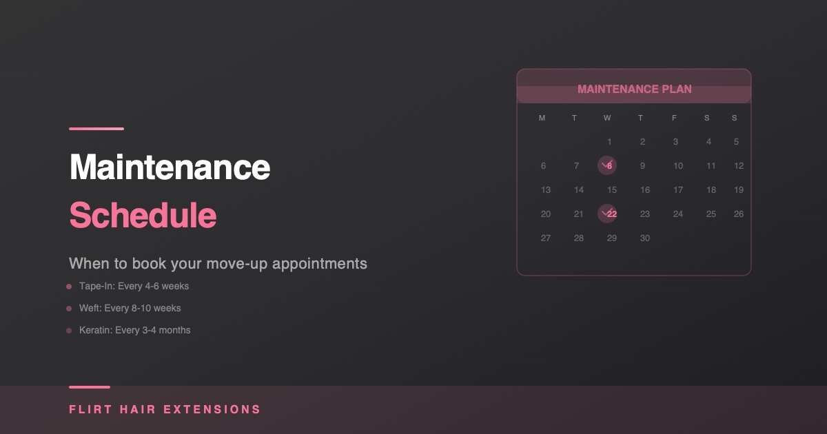 Hair Extension Maintenance Schedule: When, What, and How Much (2026)
