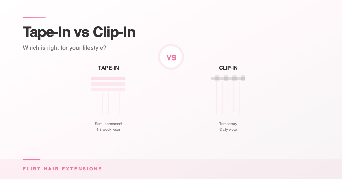 Tape-In vs Clip-In Extensions: Which Should You Choose? (2026)