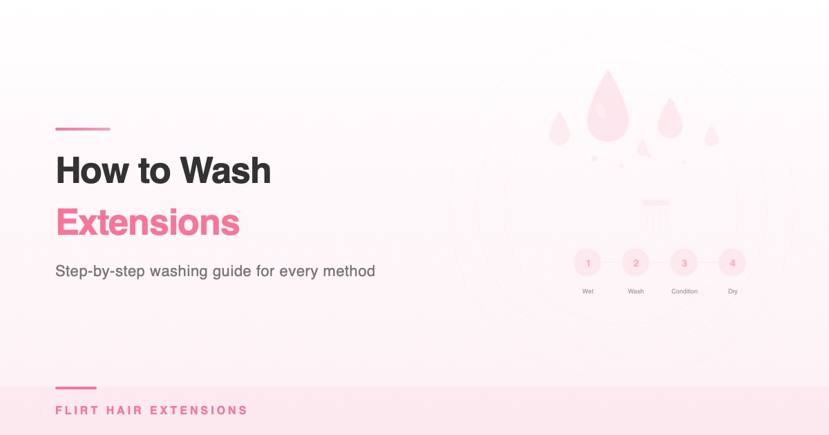 How to Wash Hair Extensions: Step-by-Step Guide for Every Method